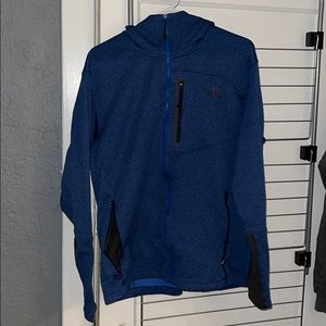 The North Face zip is hooded jacket